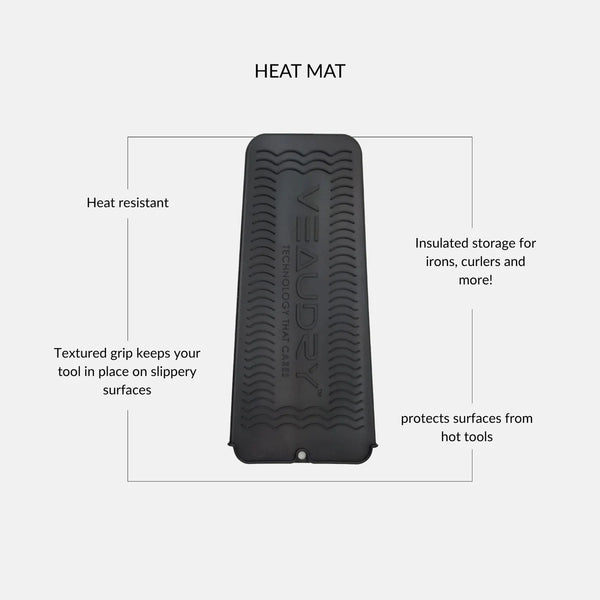Veaudry Heat Mat & Pouch - Black