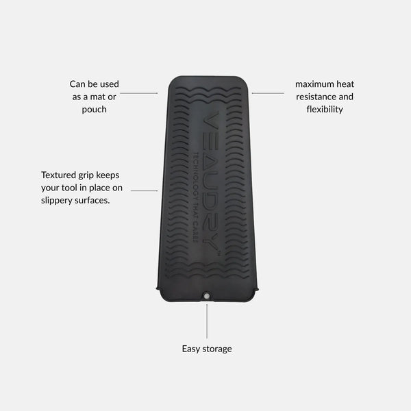 Veaudry Heat Mat & Pouch - Black