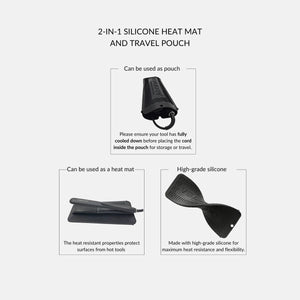 Veaudry Heat Mat & Pouch - Black