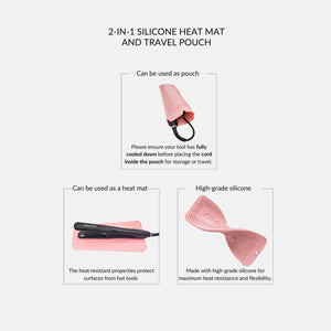 Veaudry Heat Mat & Pouch - Pink