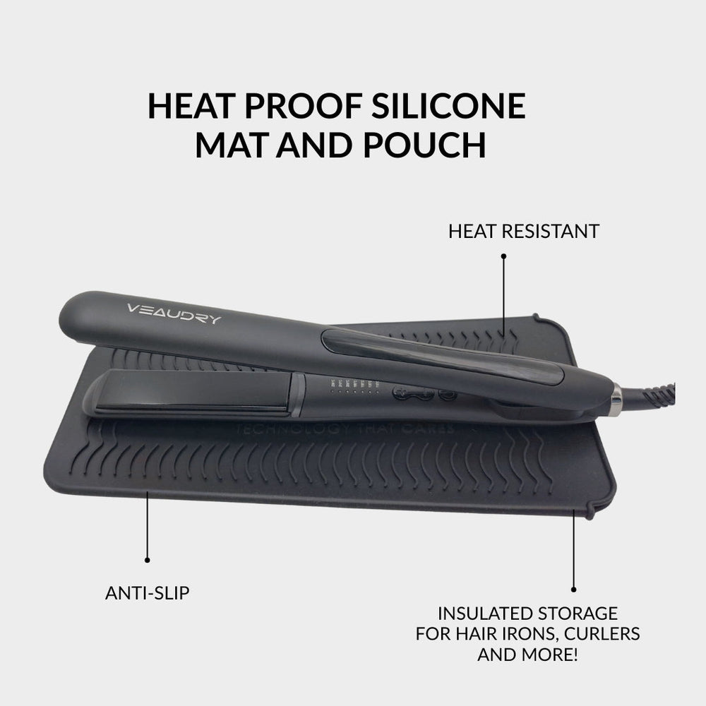 Veaudry Heat Mat & Pouch - Black