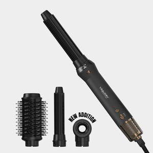 Veaudry myAirStyler [3 في 1] فرشاة ساخنة ومكواة تجعيد هوائية