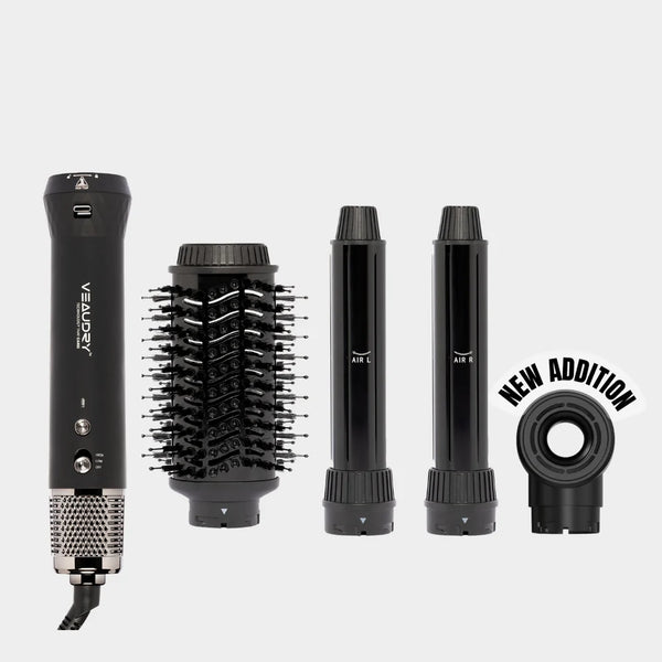 Veaudry myAirStyler [3 في 1] فرشاة ساخنة ومكواة تجعيد هوائية